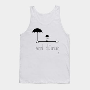 Social distancing during virus epidemic outbreak sign Tank Top